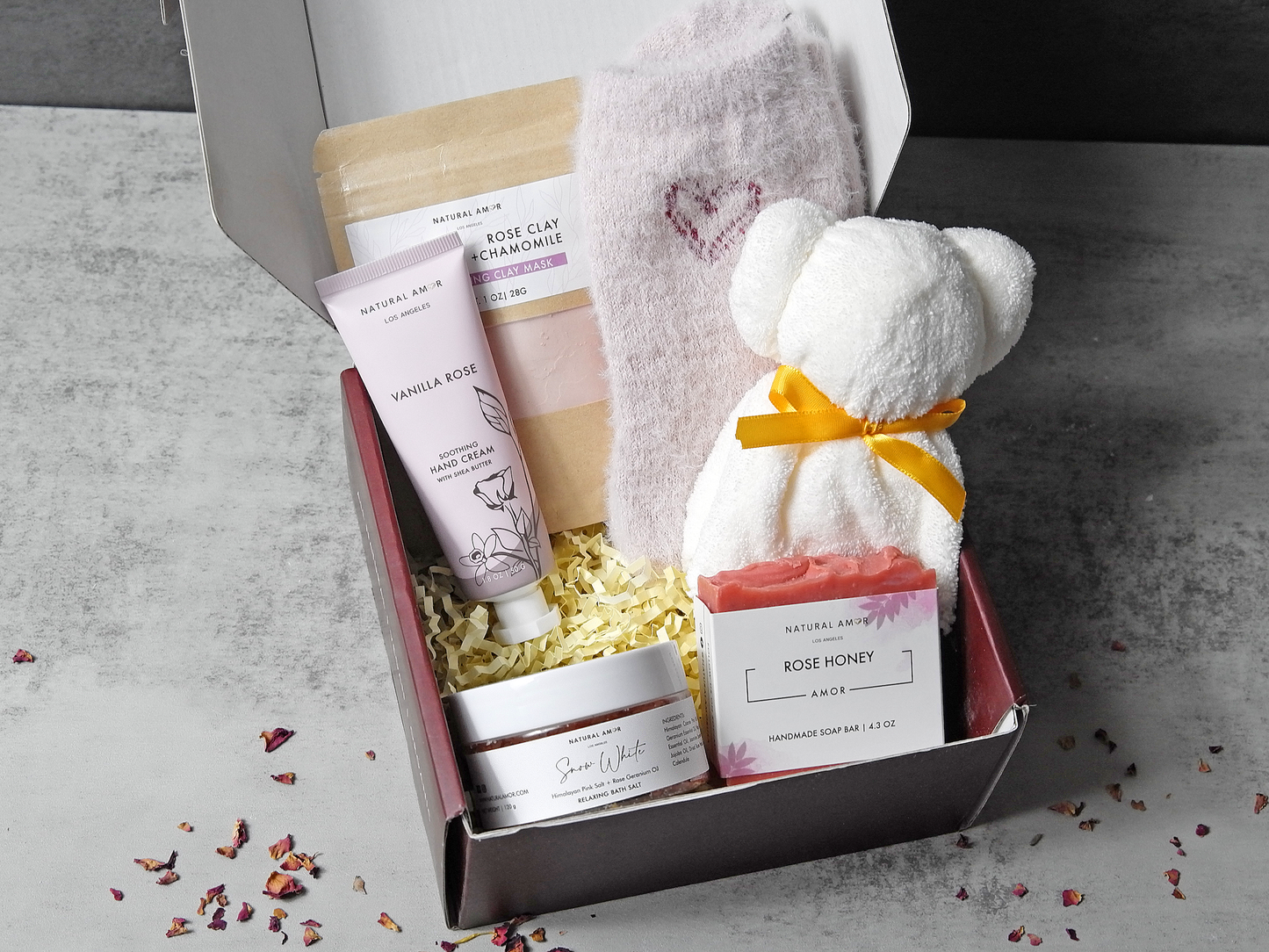 Natural Amor LLC - Spa Bath Body Gift Set| Natural Skincare Gift Sets: Thank you