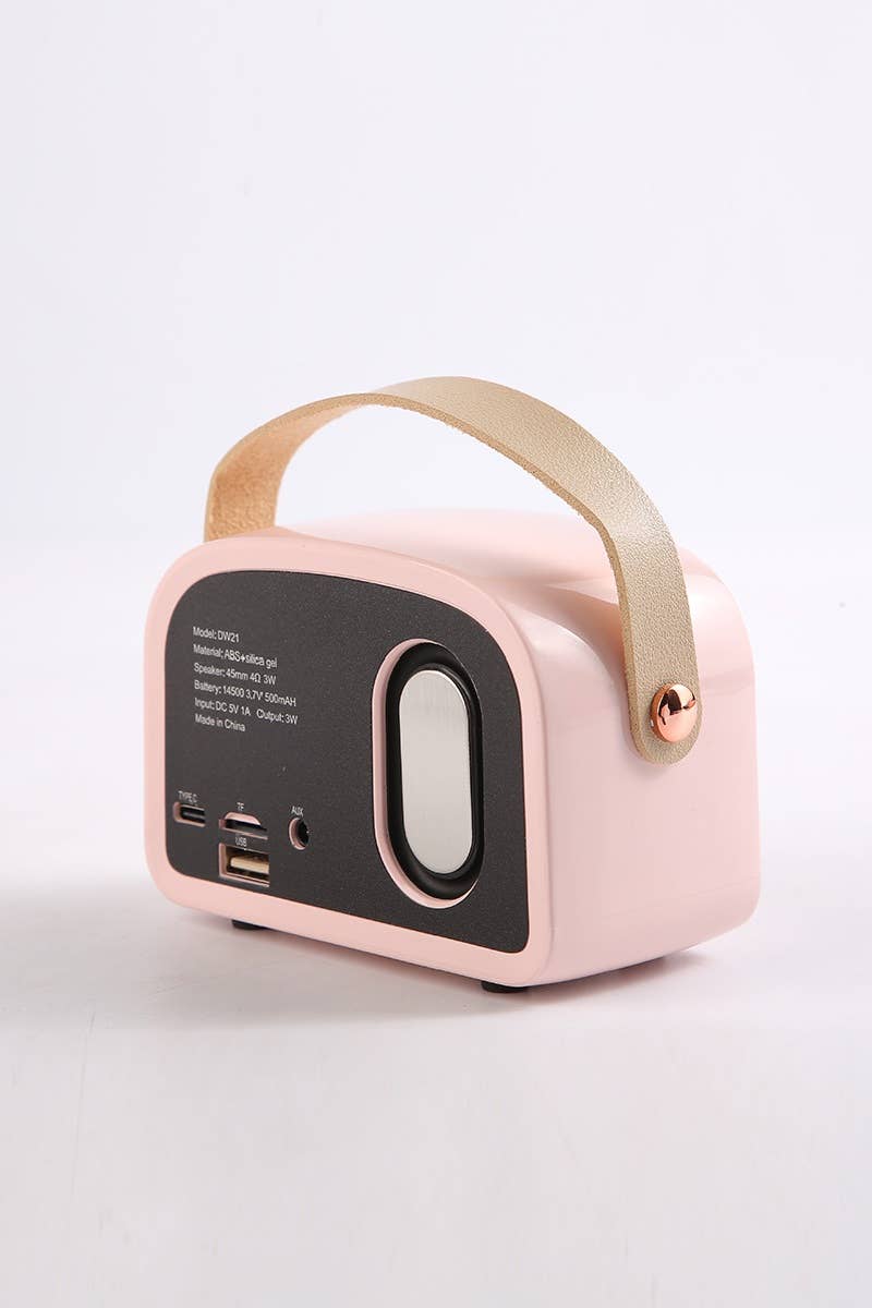 ',,,,._ SI-26744 Mini Retro Fm Radio & Bluetooth Multifunction Speak: MINT-171819 / OS