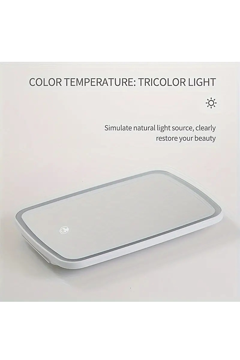 .....SC162476 USB Rechargeable LED Vanity Mirror: WHITE-162476 / OS