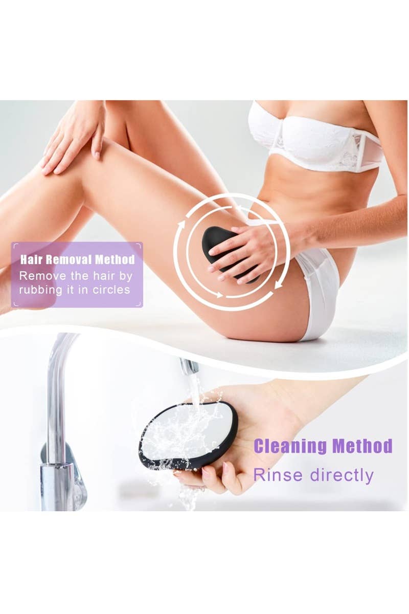 ',.SI-25933 ECO FRIENDLY REUSABLE CRYSTAL HAIR REMOVAL: BLACK-165459 / OS