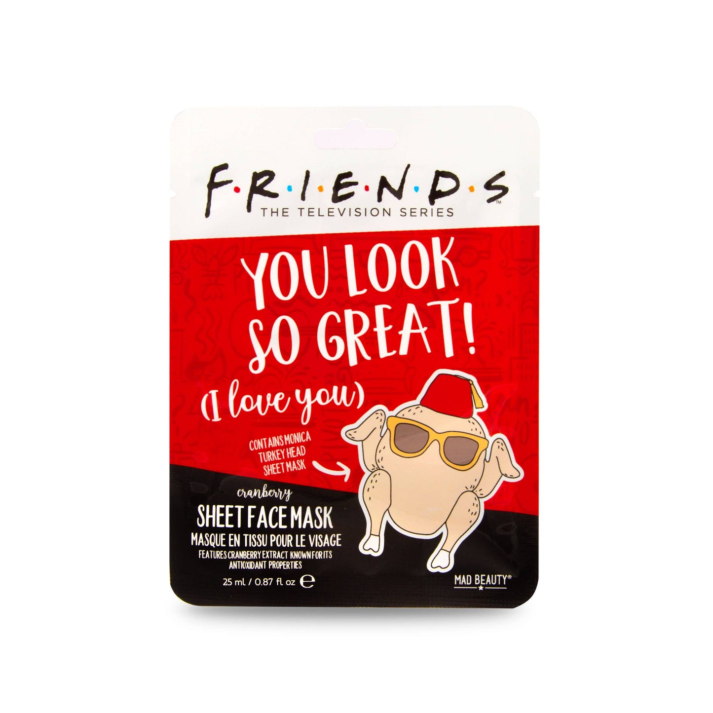 Mad Beauty USA LLC - Mad Beauty Warner Friends Turkey Face Mask -12pc