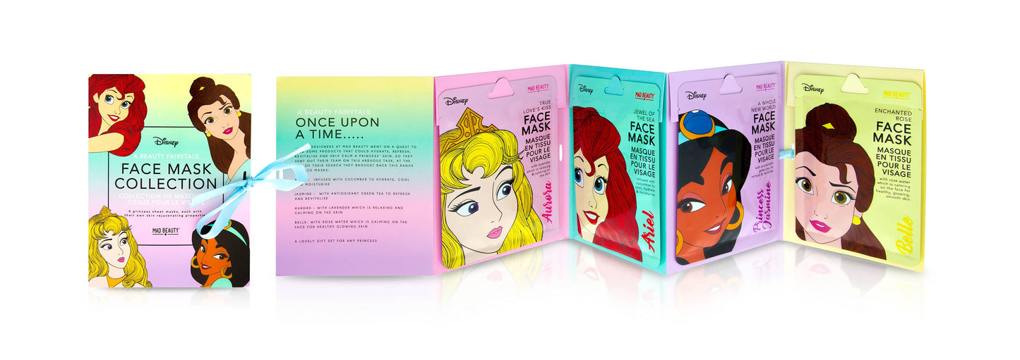 Mad Beauty USA LLC - Mad Beauty Disney Princess Sheet Face Mask Booklet 6pc