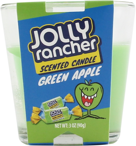 Cannatron - Jolly Rancher Candles – 3oz Single Wick - 6ct Case: Green Apple