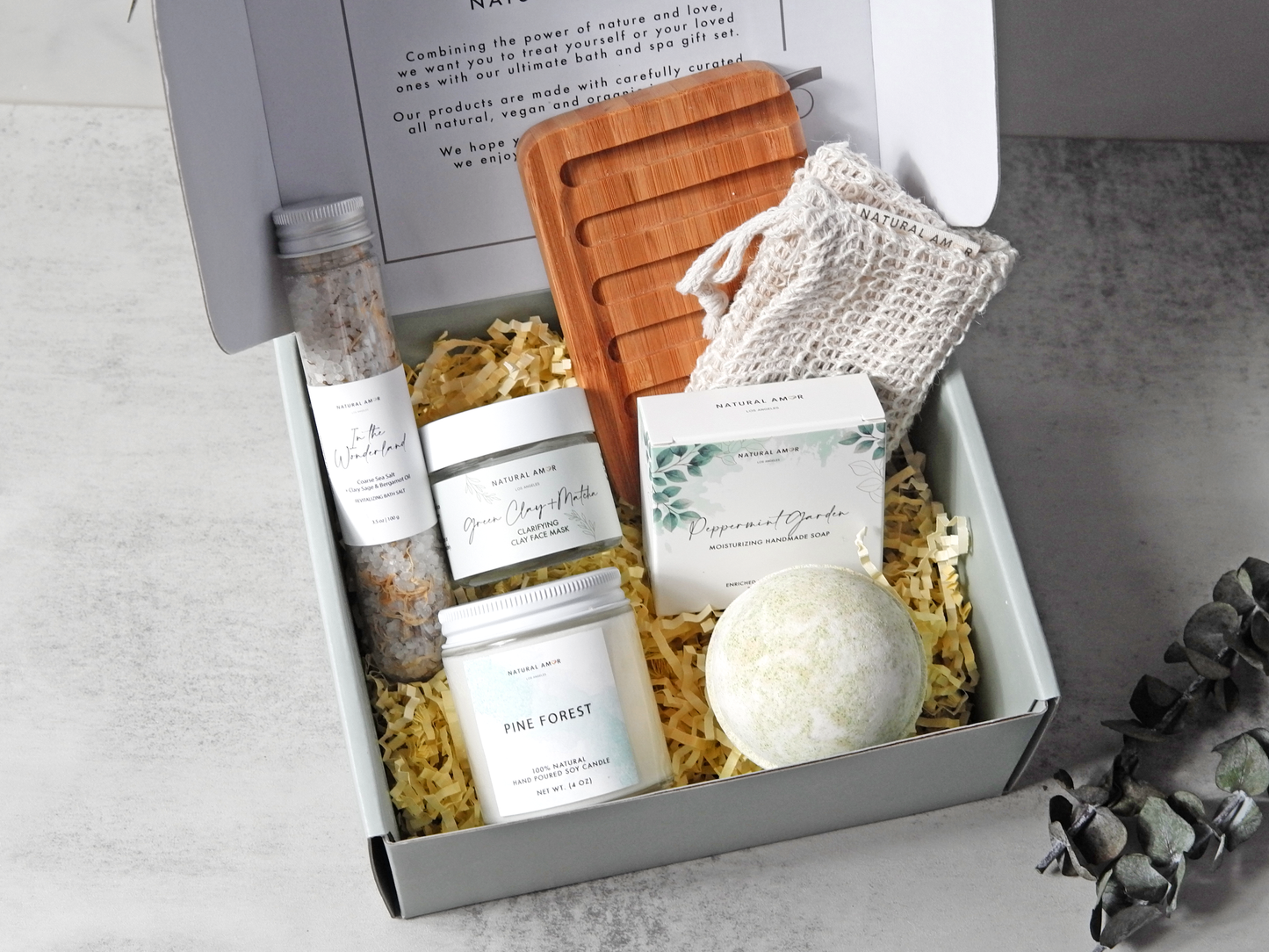 Natural Amor LLC - Spa Bath Body Gift Set| Natural Skincare Gift Sets: Thank you