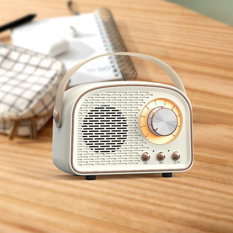 ',,,,._ SI-26744 Mini Retro Fm Radio & Bluetooth Multifunction Speak: MINT-171819 / OS