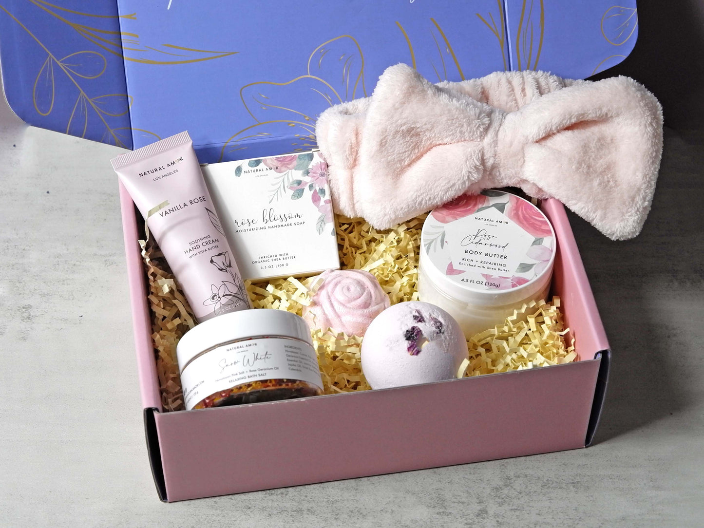 Natural Amor LLC - Spa Bath Body Gift Set| Natural Skincare Gift Sets: Thank you