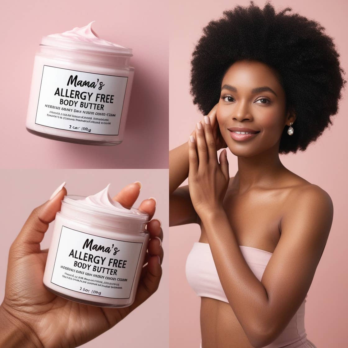 Beautique Goals - Mama's Allergy Free Body Cream - Nut Free Flavorful Scent: Standard