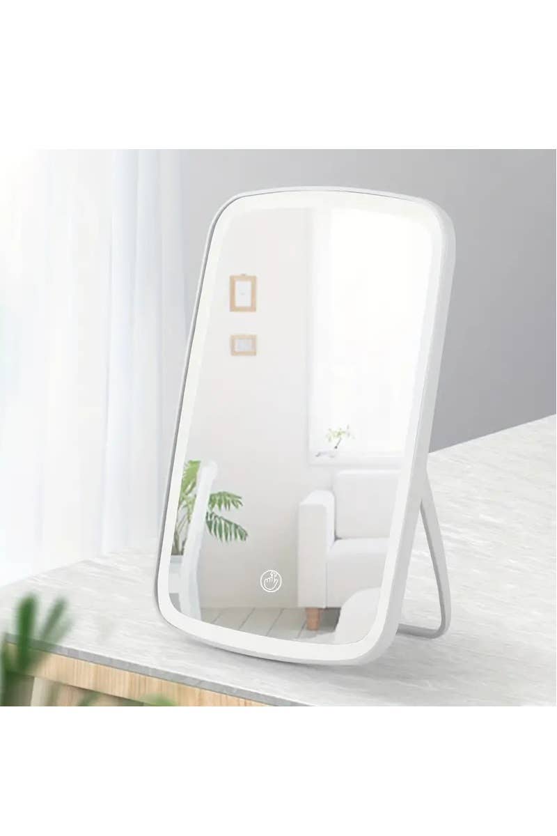 .....SC162476 USB Rechargeable LED Vanity Mirror: WHITE-162476 / OS