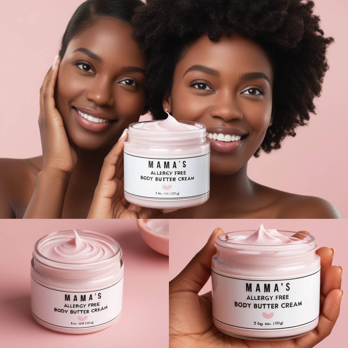 Beautique Goals - Mama's Allergy Free Body Cream - Nut Free Flavorful Scent: Standard